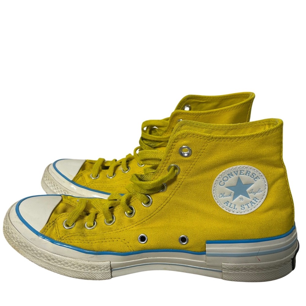 Chuck 70 High Top Popped Color‎ Speed Yellow Sail Blue sneakers